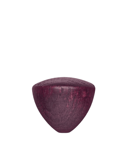 Comandante Standard Knob, 100 % Natural Oak Wood, Deep Purple, Ø44mm
